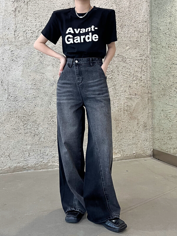New year in early spring! [K2 design] irregular stitching versatile jeans n10# WTT