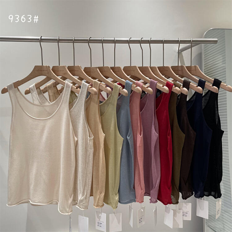 [fifth moon] simple and versatile comfortable sleeveless vest / sling 9363# CLS