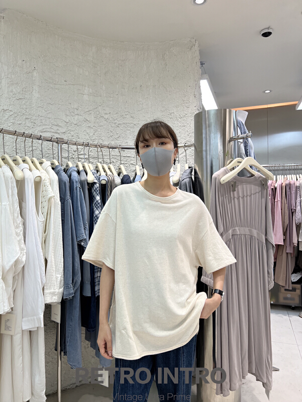 goods in stock! New year in early spring! [Rin] simple casual versatile short sleeve T-shirt r20933# cqw