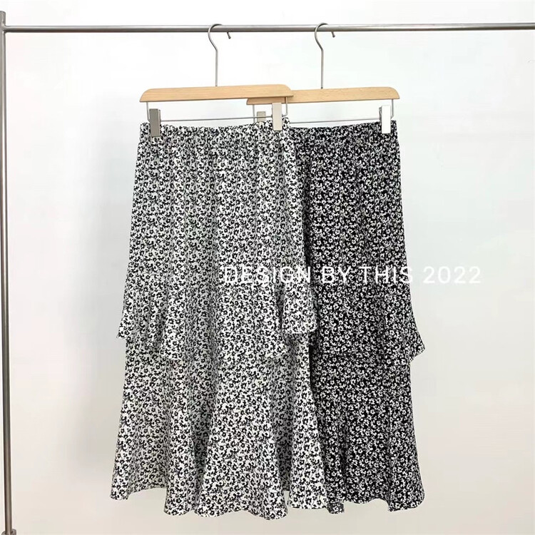[this] Korean style Ruffle Skirt sk210# CSX