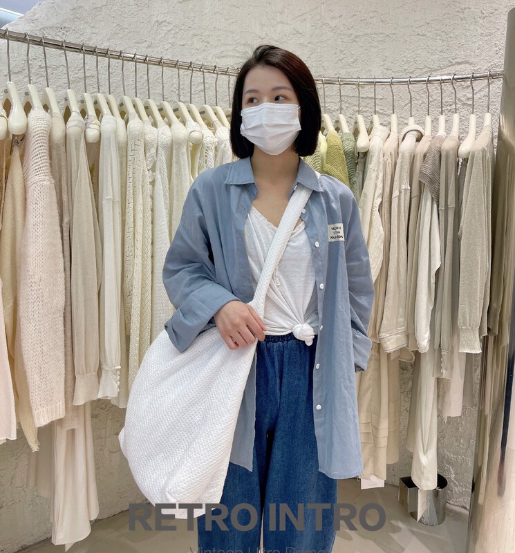 New year in early spring! [Rin] simple cotton linen shirt r-20975# cqw