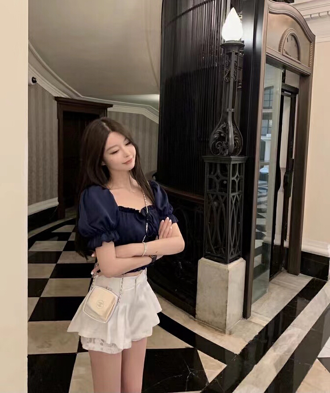 New in early summer! [are studio] design sense lace splicing casual shorts 9972# WPL