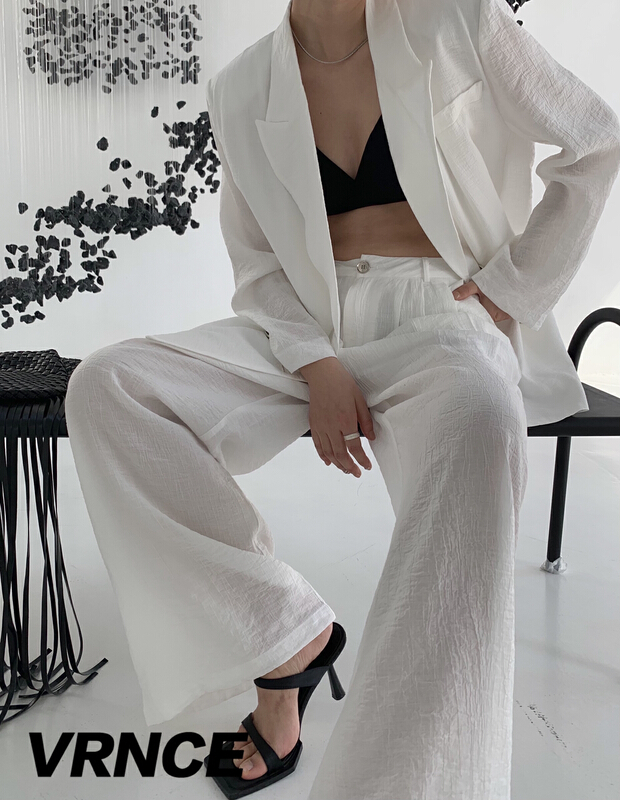 New year in early spring! [Vince] pleated straight tube versatile trousers 5168b# XYJ