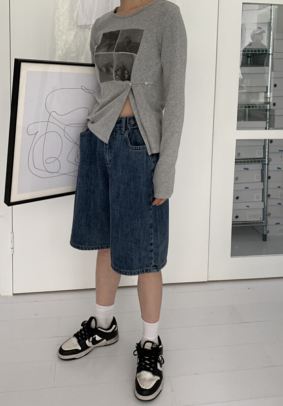 New year in early spring! [Hua Muzi] casual loose high waist jeans 30307# zxl