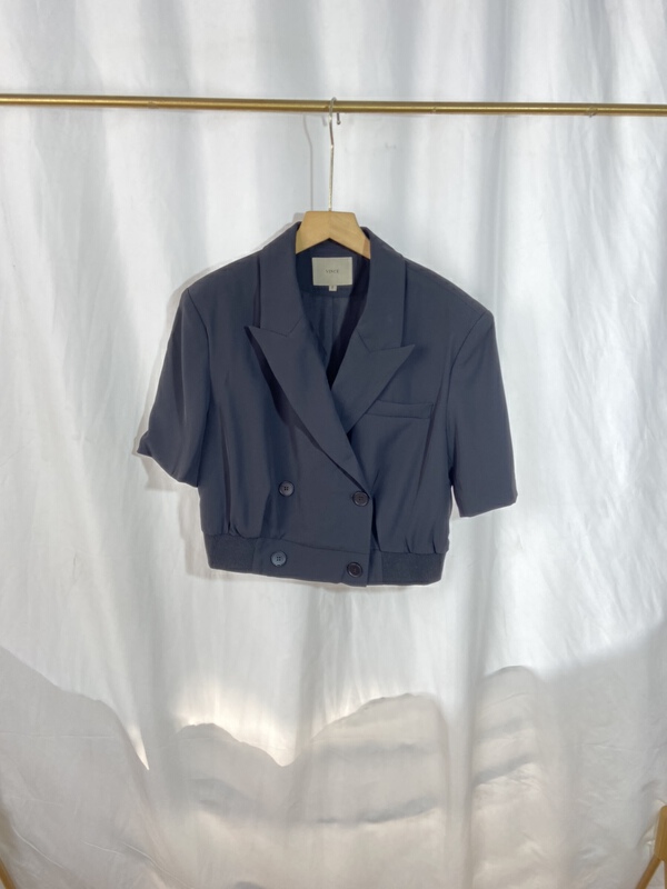New in early summer! [yspy store] double breasted fashion retro slim suit 894# Cl