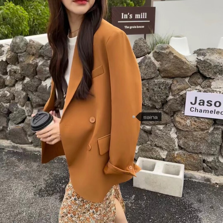 現貨!早春上新!【SAINA FASHION】優雅氣質雙排扣港風西裝  X1032#  CLS