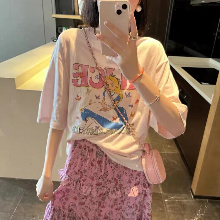[charming] Korean simple short sleeve T-shirt t1057# ZSY