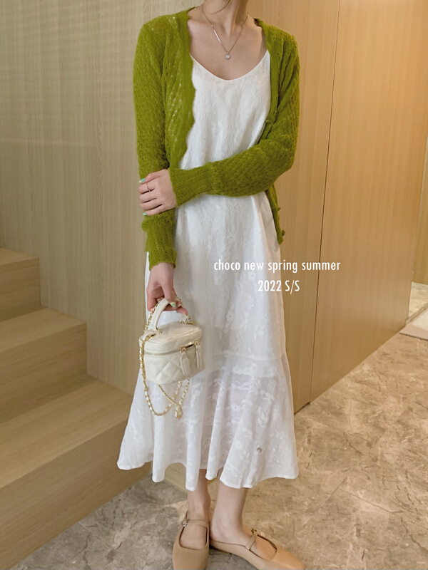 New year in early spring! [choco] temperament Han Shu lace suspender dress 8170# HBx