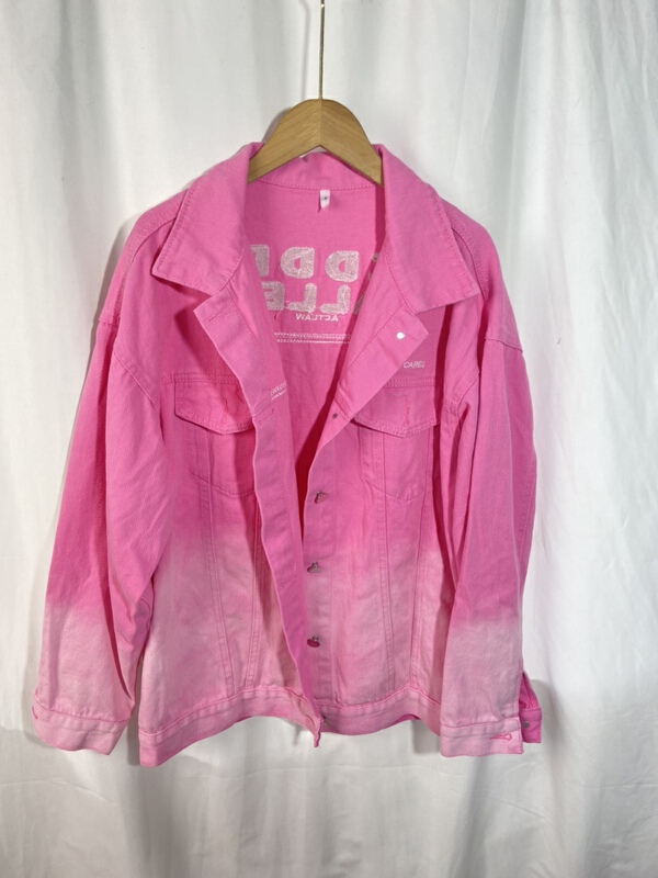 [Yi show shop] color matching loose and thin denim coat 1251# Cl