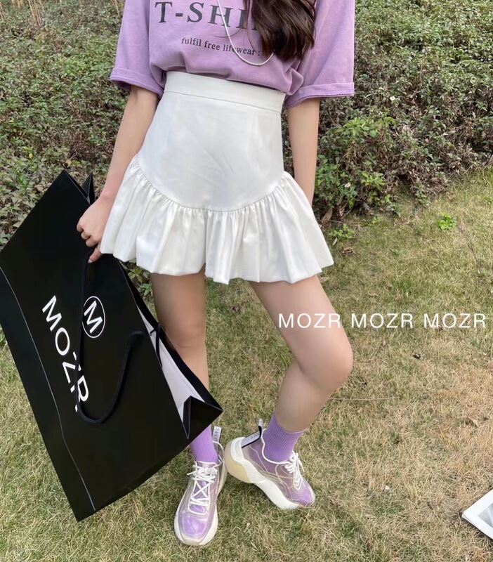 New in early summer! [mozr] thin bud personalized skirt 22055# XYJ