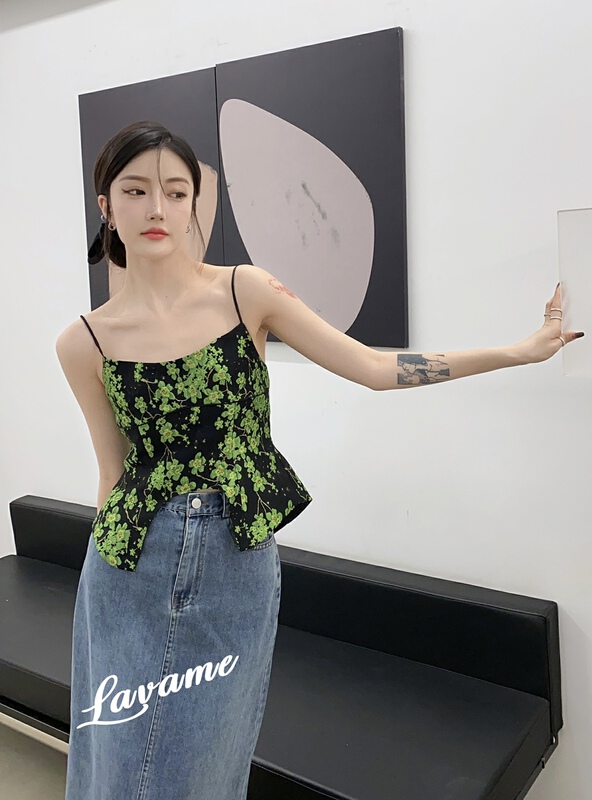 New in early summer! [lavame] jacquard versatile fashion vest / sling 7778# zxx