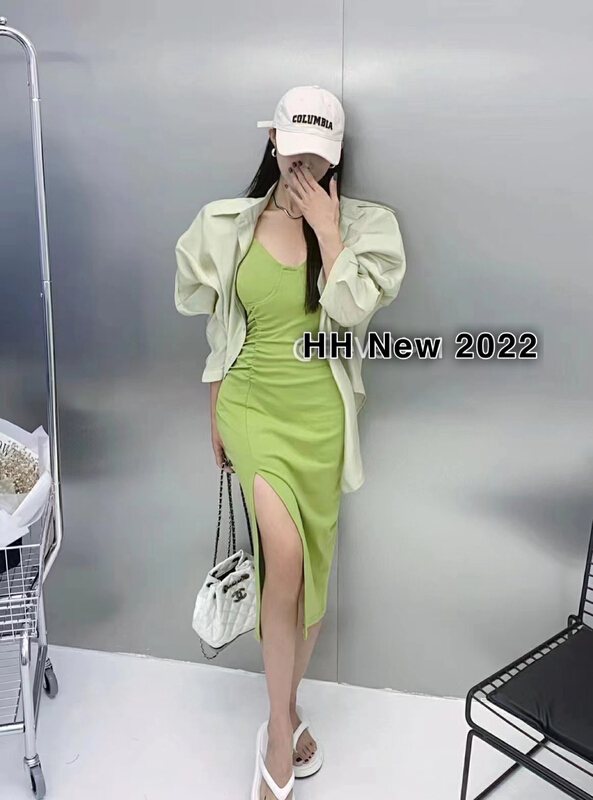 [HH] Korean loose shirt + temperament suspender skirt suit 8291# LSL