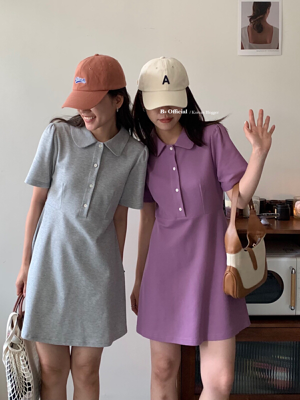 [B plus] simple and versatile slim dress 22-371-2# HBx