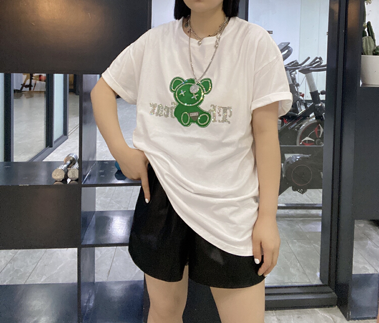 New in early summer! [Qijia +] Korean fashion cartoon short sleeve T-shirt 7370# zyh