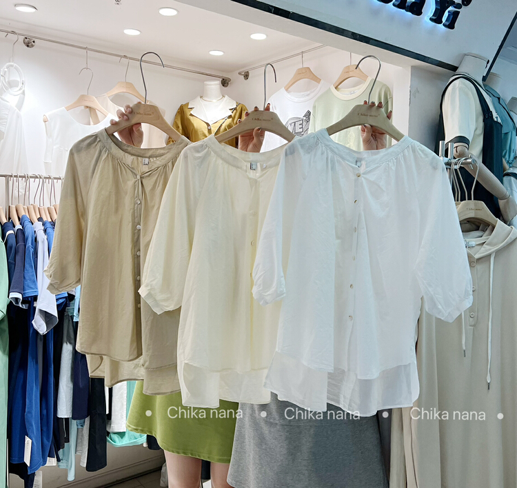 New in early summer! [Yi Jia Yi] Korean casual loose shirt 22319# cqw