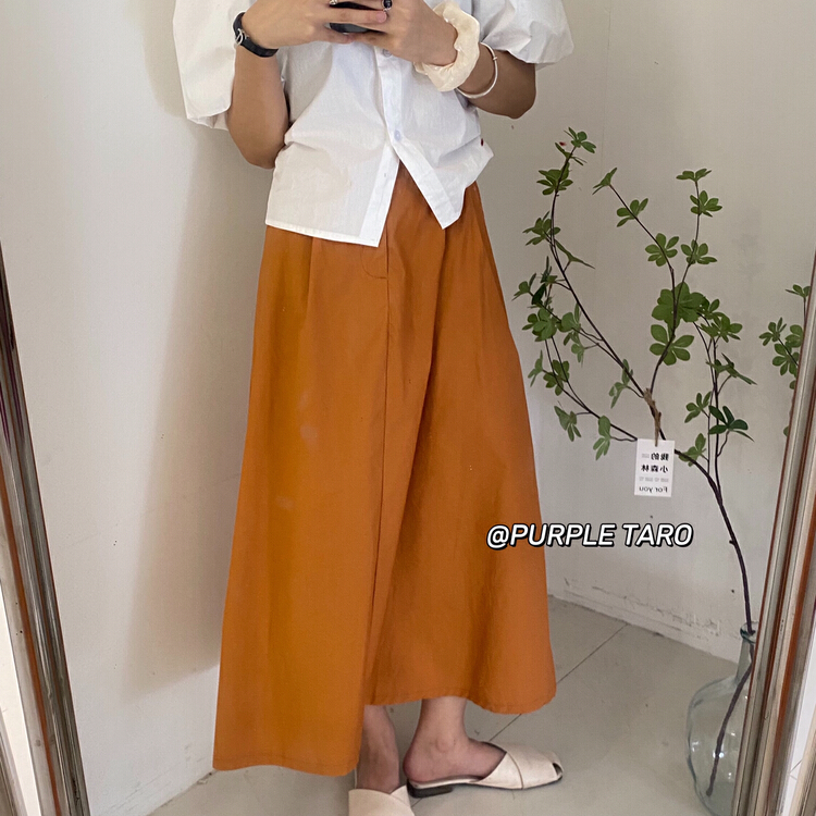 goods in stock! New in early summer! [zishujia] Korean version high waist thin single button skirt 0661# HBx