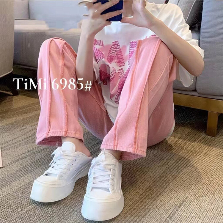 New in early summer! [TIMI] straight baggy Vintage skinny jeans ys1-6982# LSW