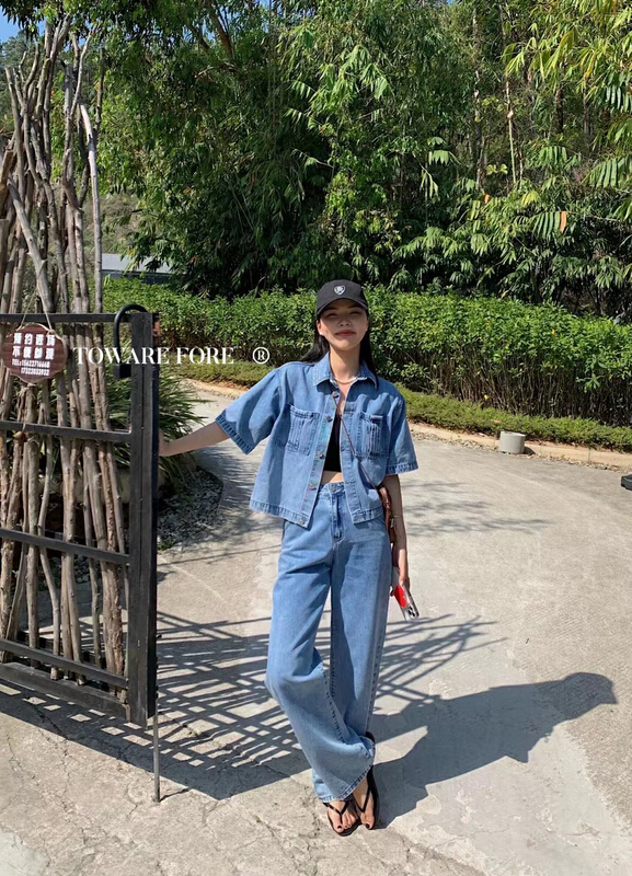 [tow front] high waist casual jeans ww7016# zxl