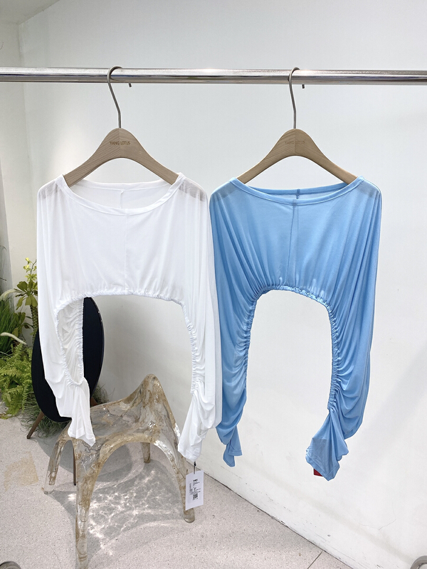 [Yang lotus] fashion versatile slim long sleeve T-shirt s12221199# ozq