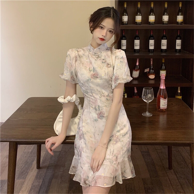 goods in stock! New in early summer! [MQL] elegant temperament Chinese style dress 795# CSX
