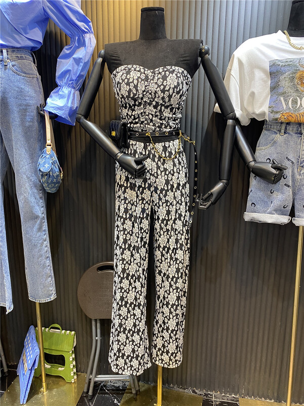 New in early summer! [top close] broken flower slimming bra + leisure comfortable Pants Set 6881# ozq