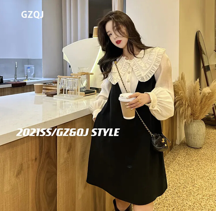 New year in early spring! Two pieces of slim dress