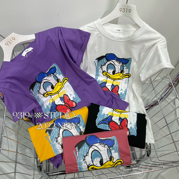 Original price 22.56! [9319] Korean loose and versatile short sleeve T-shirt 3002# L