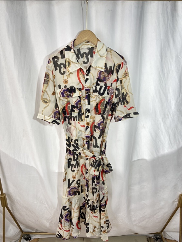 goods in stock! New in early summer! [Yi show shop] light mature fashion dress (with belt) ys5-883# Cl