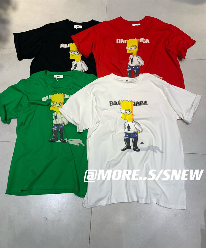 【MORE】韓版卡通寬鬆圓領短袖T恤  88121#  OZQ
