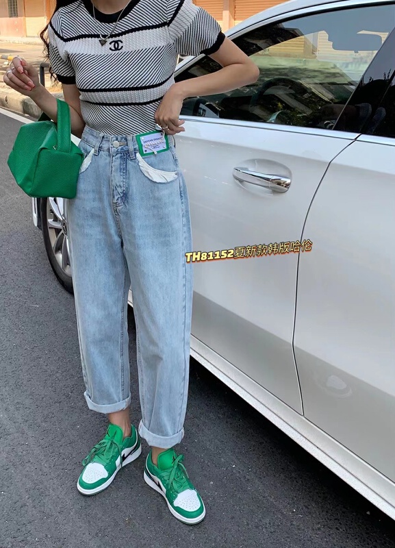 [T.H] Korean style featured waist jeans 81152# LSW