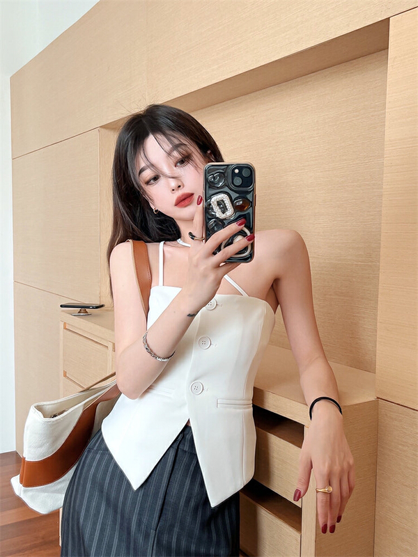 [millet +] design sense hot girl's outer vest / suspender (with shoulder strap) 066# WPL