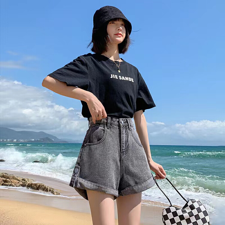 [queen] Korean fashion denim shorts a19312# ozq