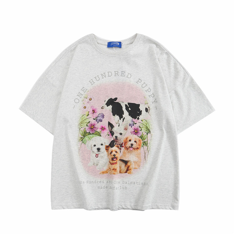 [INS error] crew neck Pullover comfortable printed short sleeve T-shirt t2393# hyy