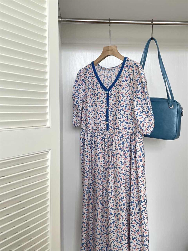 [acme group] lady's floral style literary dress 1261# CLS
