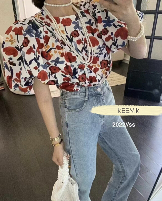 [keen k] fashion printed pullover s85# WTT