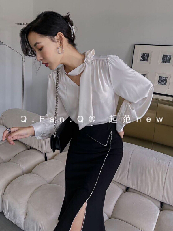 Original price 87.98! [Qifan] high quality, fashionable, personalized and versatile shirt 7613# JJ