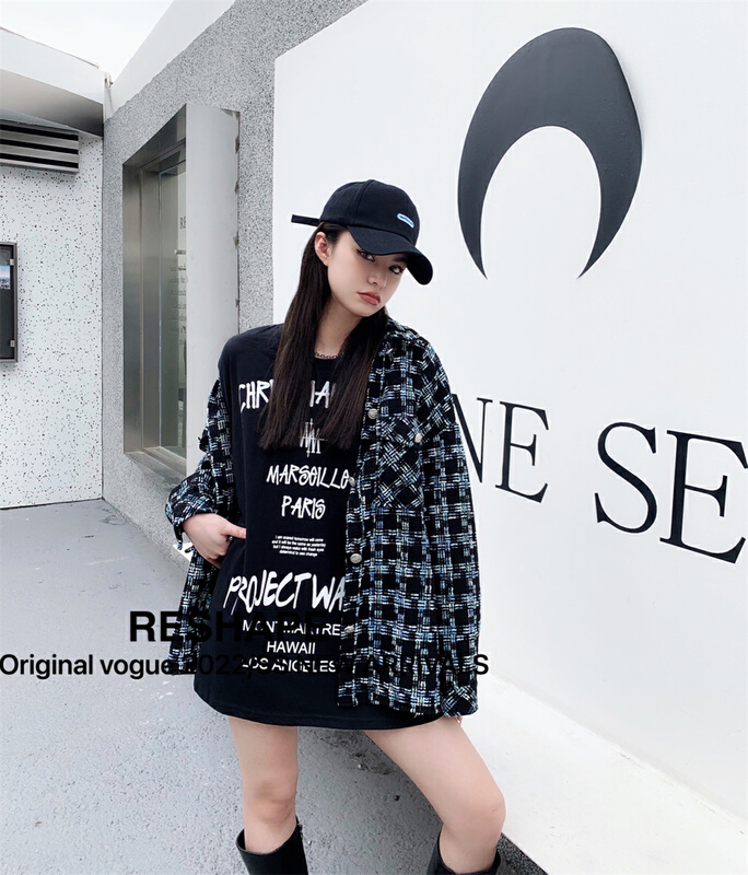 goods in stock! [reshape] Korean Plaid breasted shirt 2227# ozq