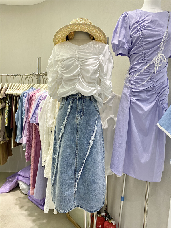 goods in stock! New in early summer! [for me] raw edge temperament slim skirt ys1-s99# zxl