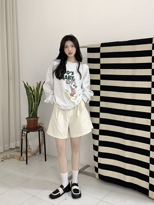 New year in early spring! [run. 7] Korean casual fun printed sweater 21035# XYJ