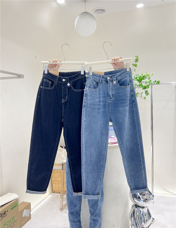 Live 57! [cuvvi] irregular design Vintage Jeans j1513-1 light blue-2 dark blue # LSL