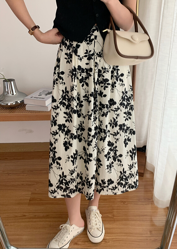 New year in early spring! [victory. 2] flower versatile slim skirt b120# WPL