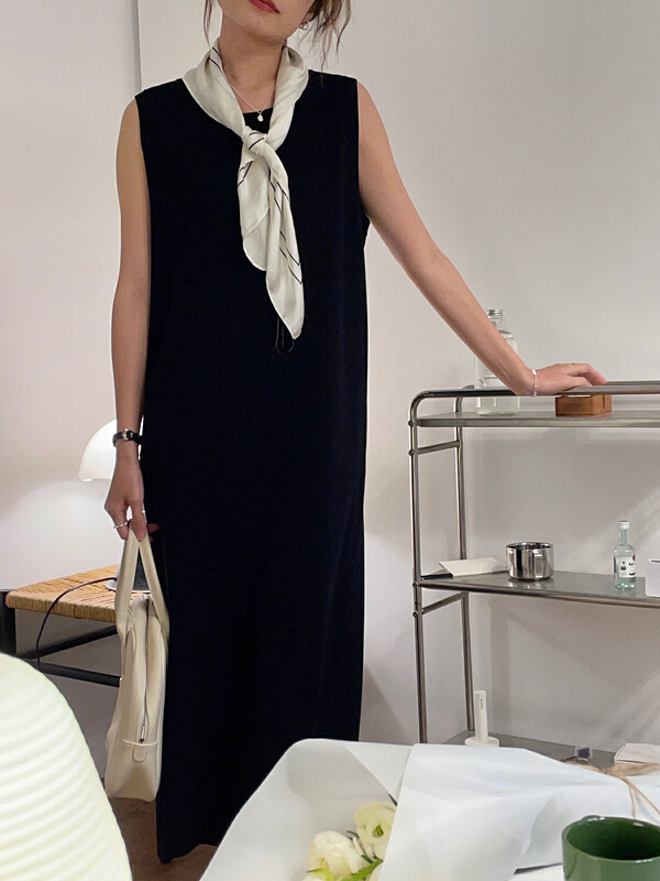 New year in early spring! [Hello September] round neck Korean comfortable dress h12209\cls