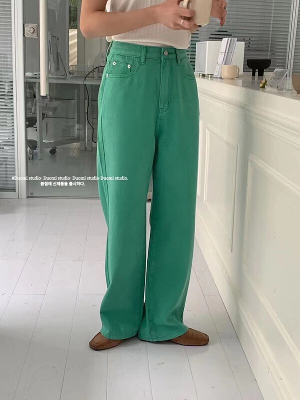 goods in stock! New year in early spring! [end of July] high waist loose wide leg jeans 9811# HBx