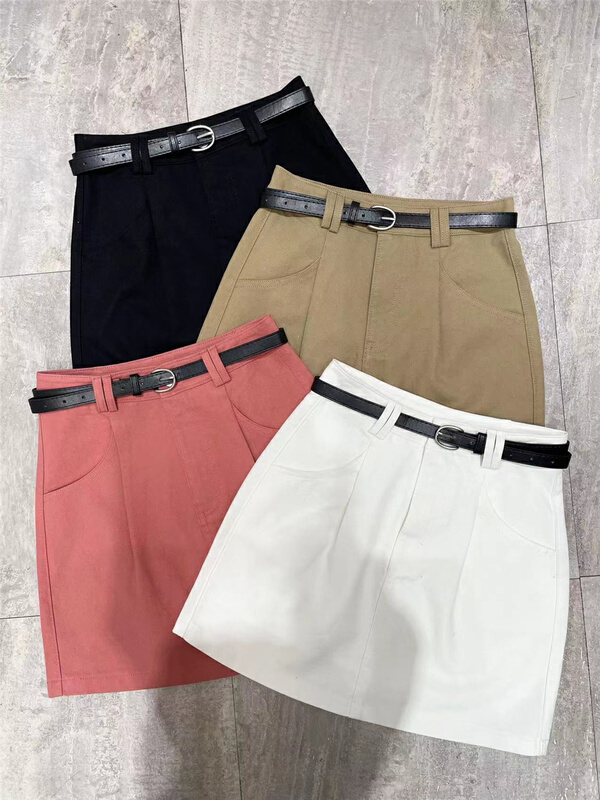 New in early summer! [Focus] temperament slim fit versatile skirt (with belt) 8010# HBx