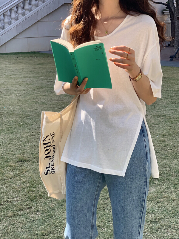 New year in early spring! [T.G] basic versatile solid color comfortable short sleeve T-shirt 16950# cqw