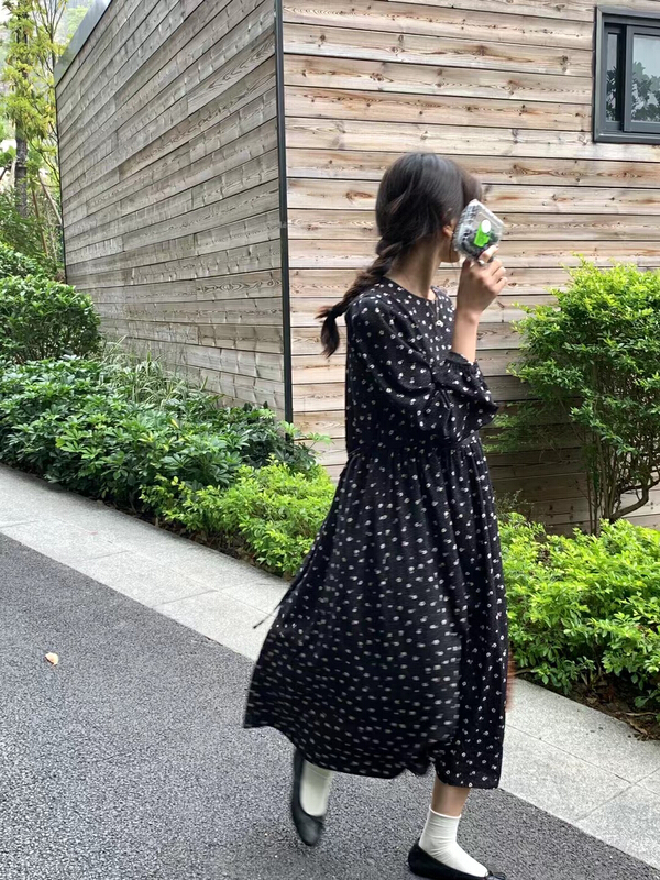 New year in early spring! [Tn] Korean age reducing floral dress (with waist rope) l8098# cqw