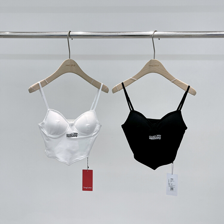 [Yang lotus] pure desire Style Embroidered short vest / sling s12227186# ozq