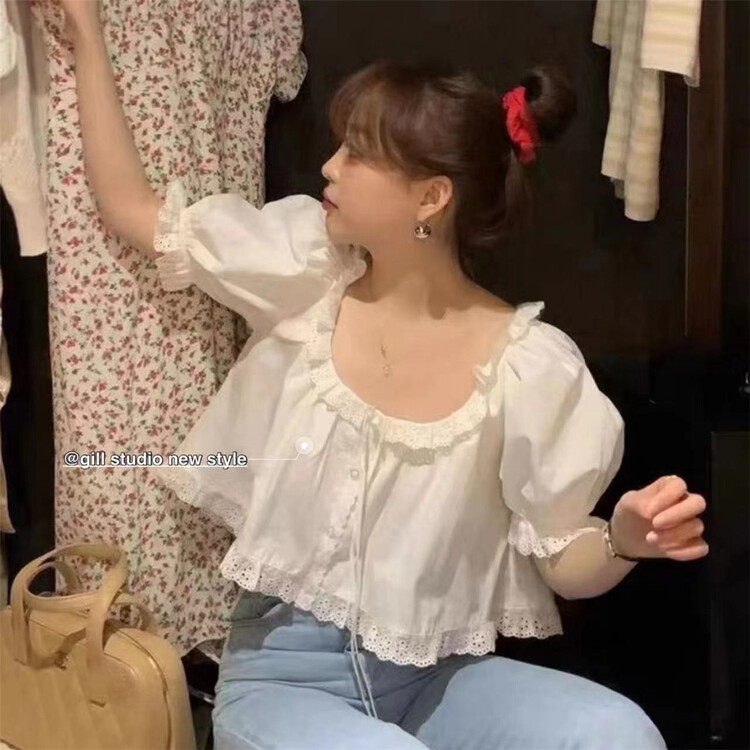 [gill] Korean style single breasted shirt (excluding pants) 7302# zjy