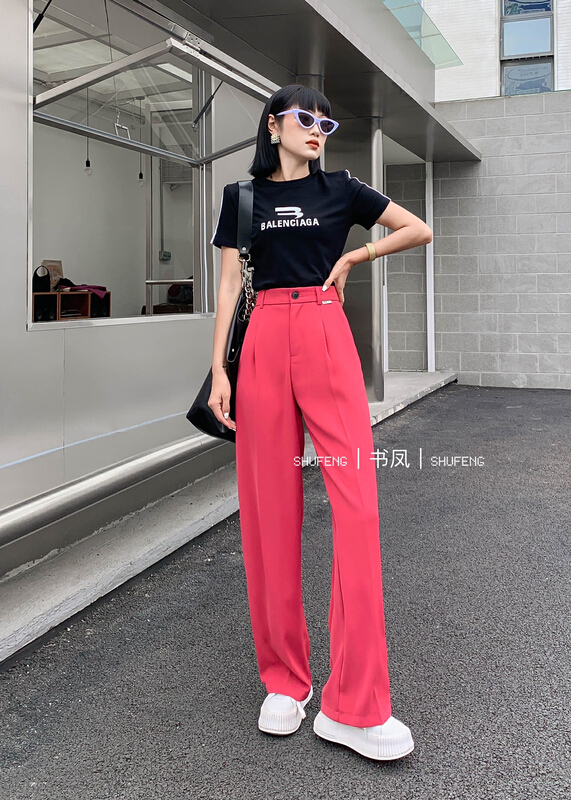 New in early summer! [Shufeng] fashion Korean loose retro trousers s8029# LSL