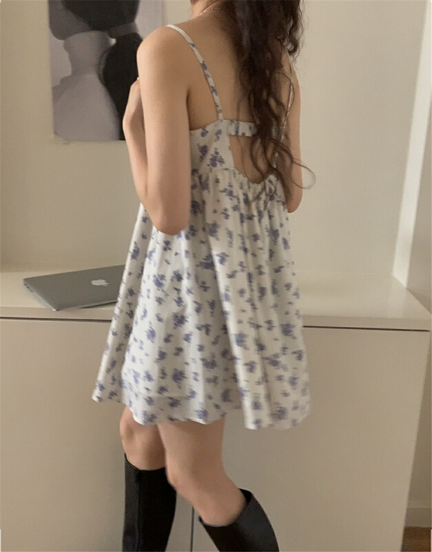 New in early summer! [bluepops] sexy slim suspender dress a2249# zxl